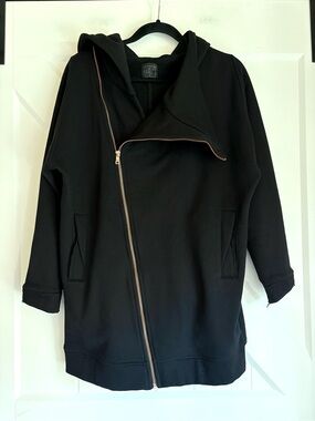 Lime & Vine Asymmetrical Zip Oversized Hoodie XS Dita Jacket